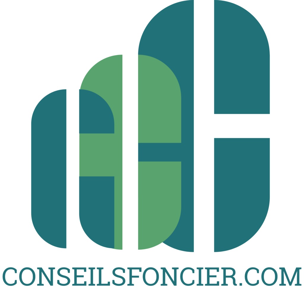 logo conseilsfoncier.fr avec titre